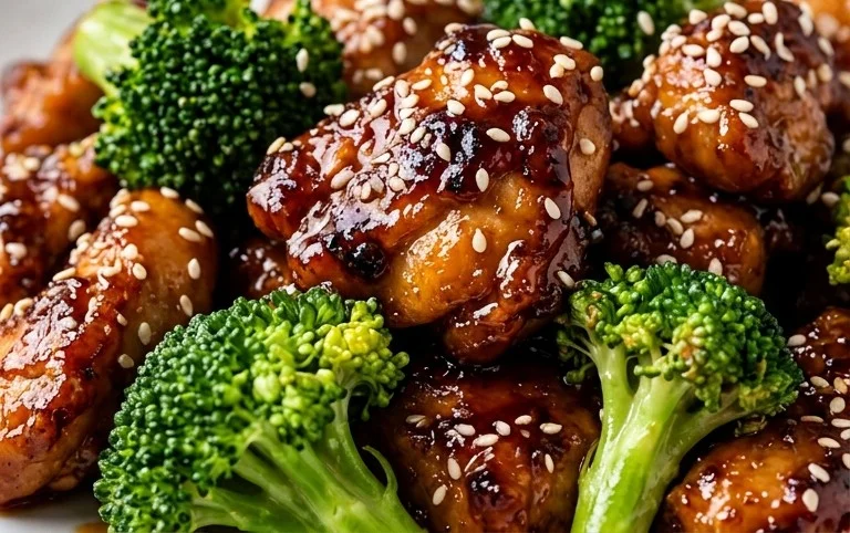 Honey Sesame Chicken and Broccoli